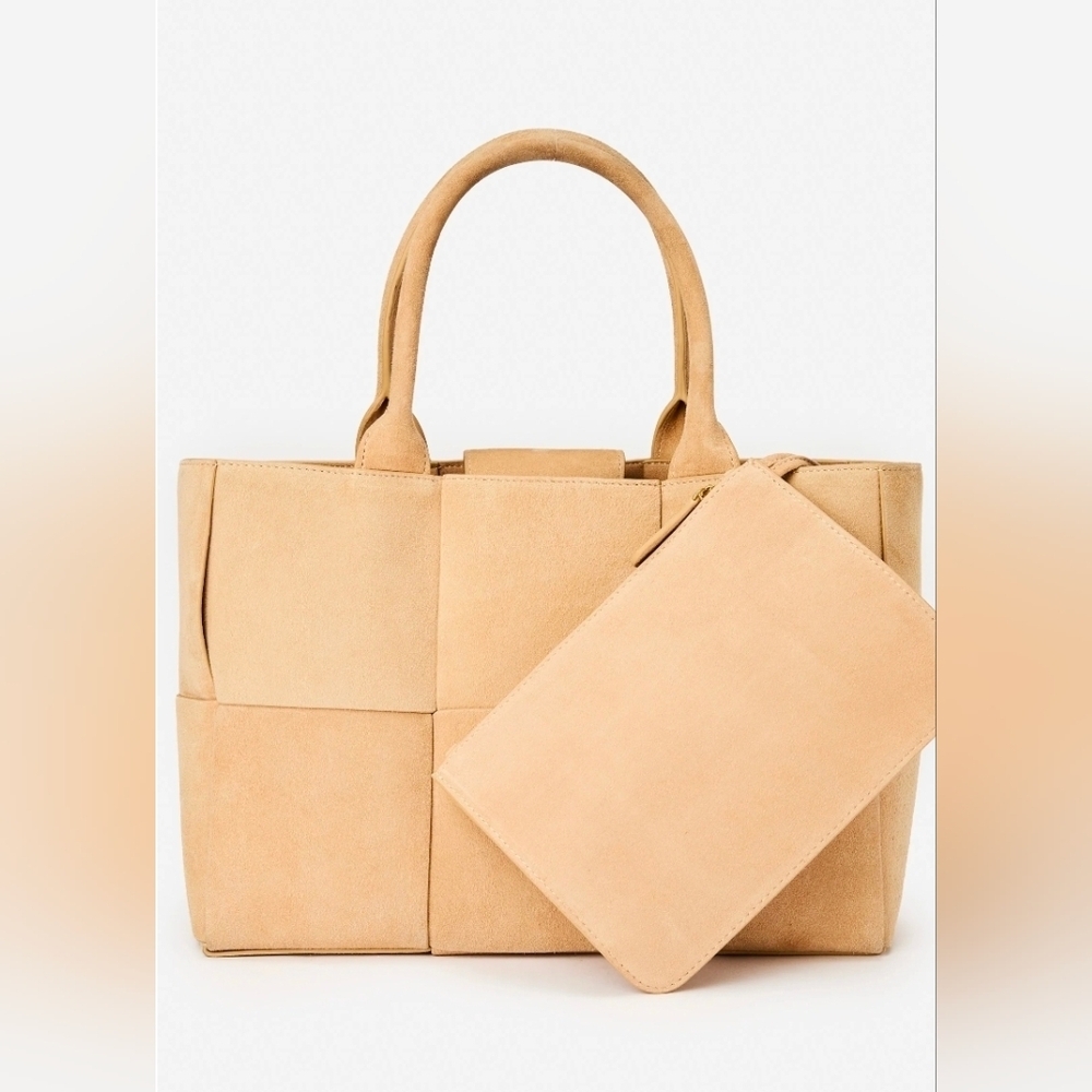 McLaughlin, Tessare Suede Handbag, Sand - Picture 2 of 16
